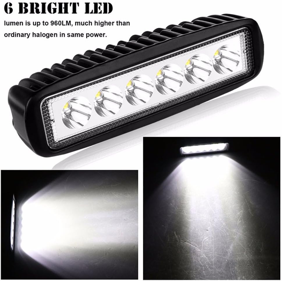 10 Pieces 6 inch 18W LED Work Light Bar A3324