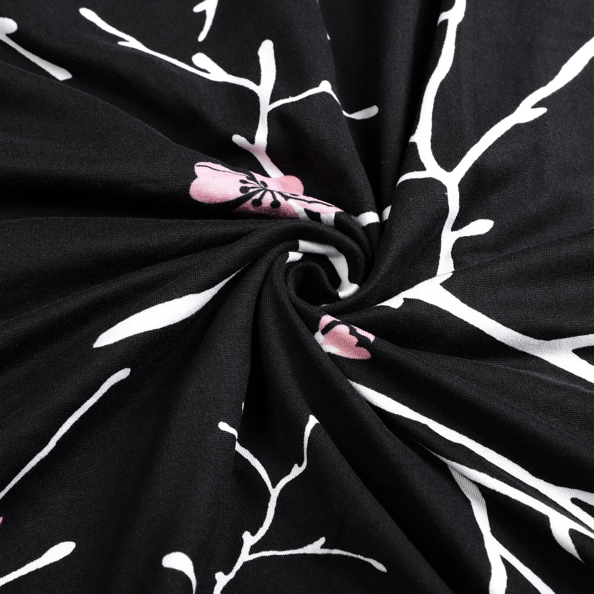 Black White Branches Sofa Slipcover F8116