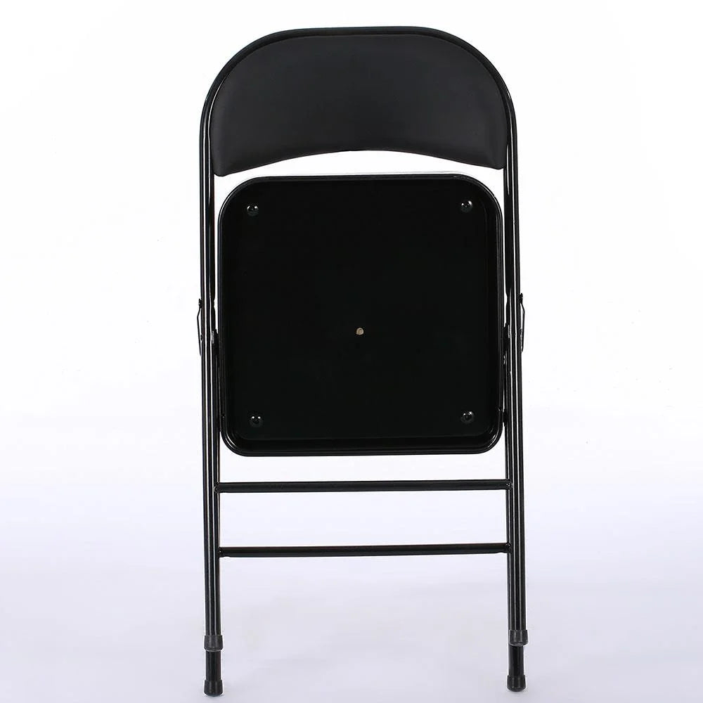 Black Leather Folding Conference Chairs X983255