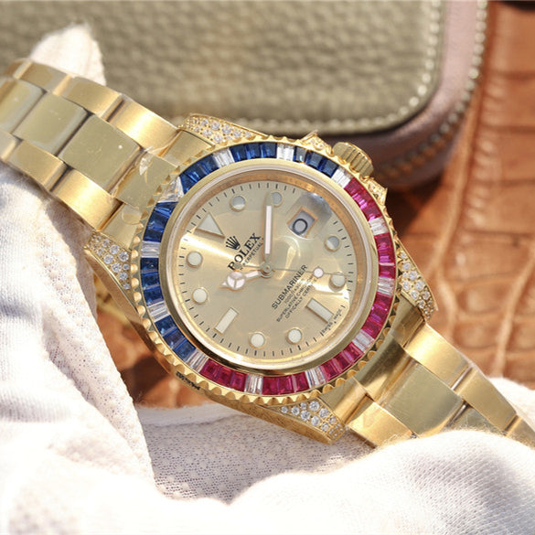 Golden Blue Red Diamond 40mm L6534