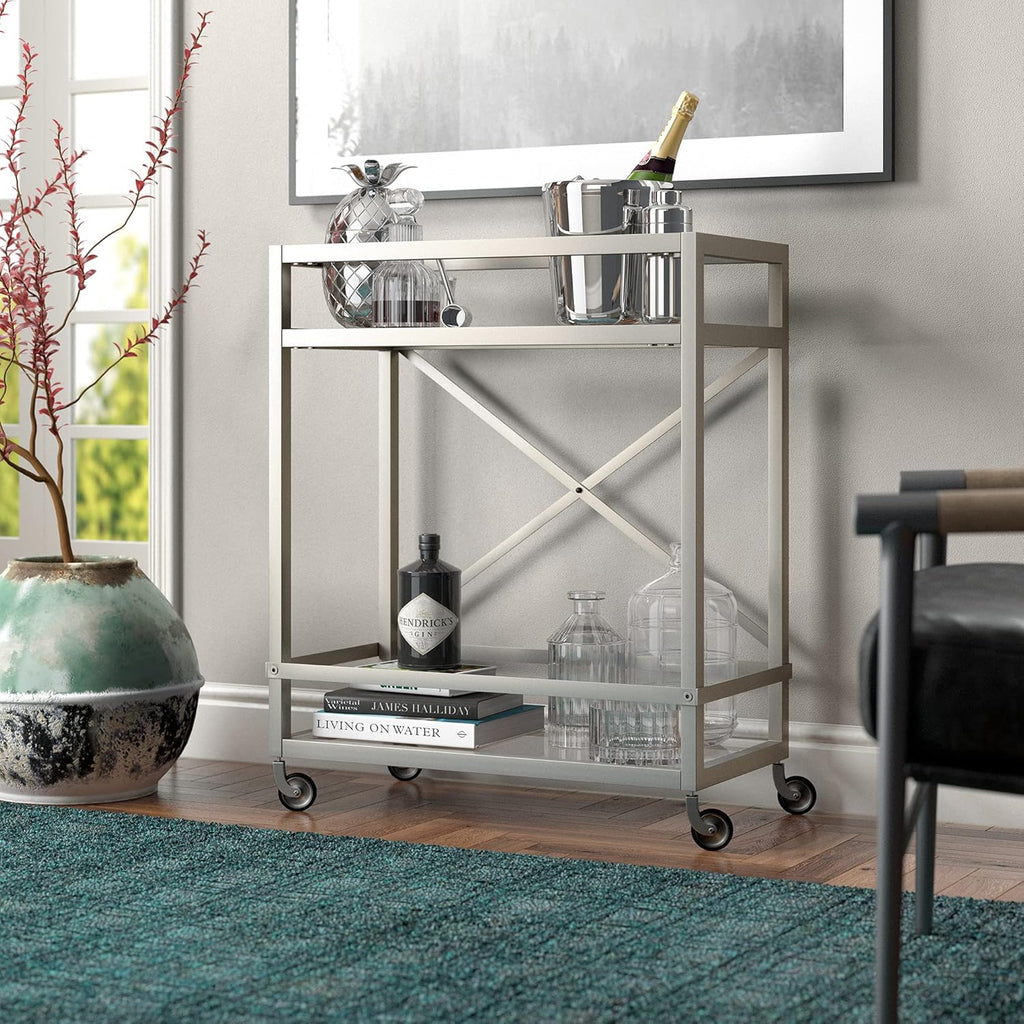 Satin Nickel Bar Kitchen Carts/Islands, 30 X265