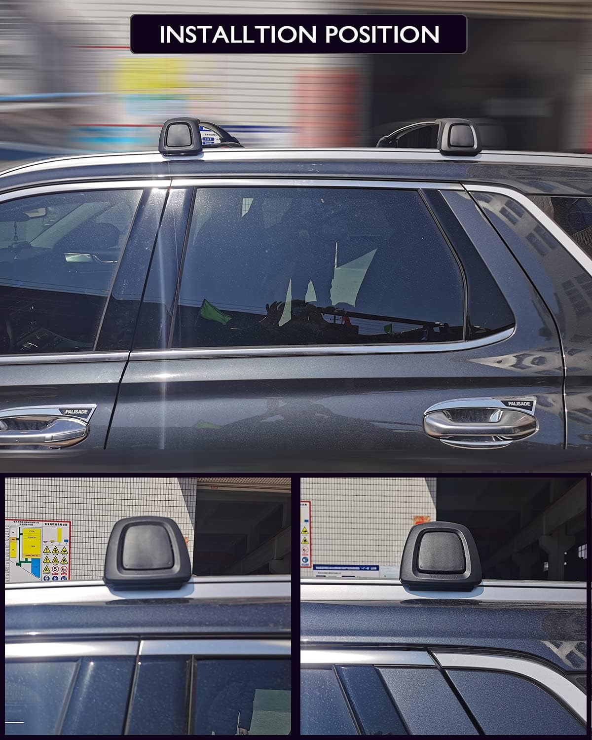 Lockable Roof Rack Cross Bars for Hyundai Palisade 2019-2022 H8821