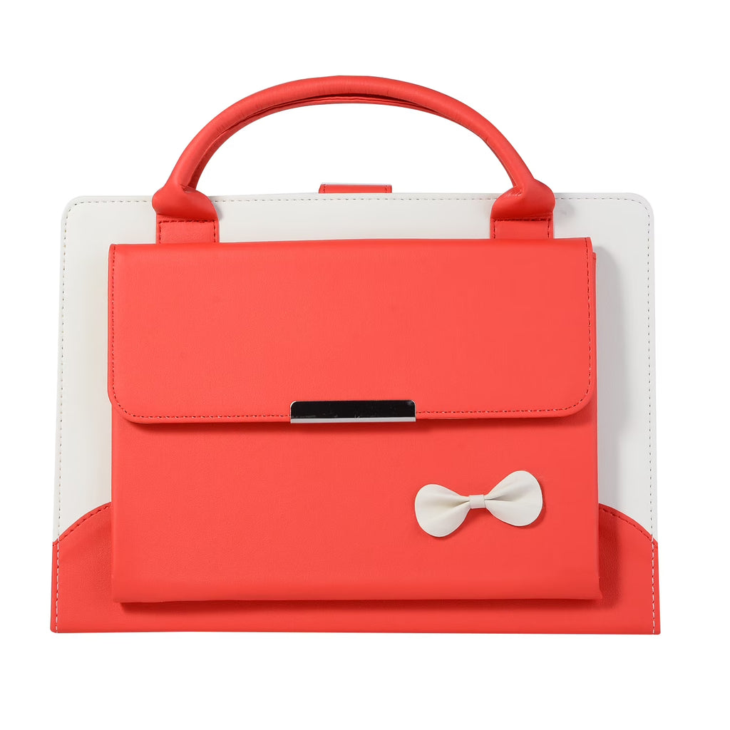 Red Slim Leather iPad 10.9 inch Case with Hand Strap Pocket P186