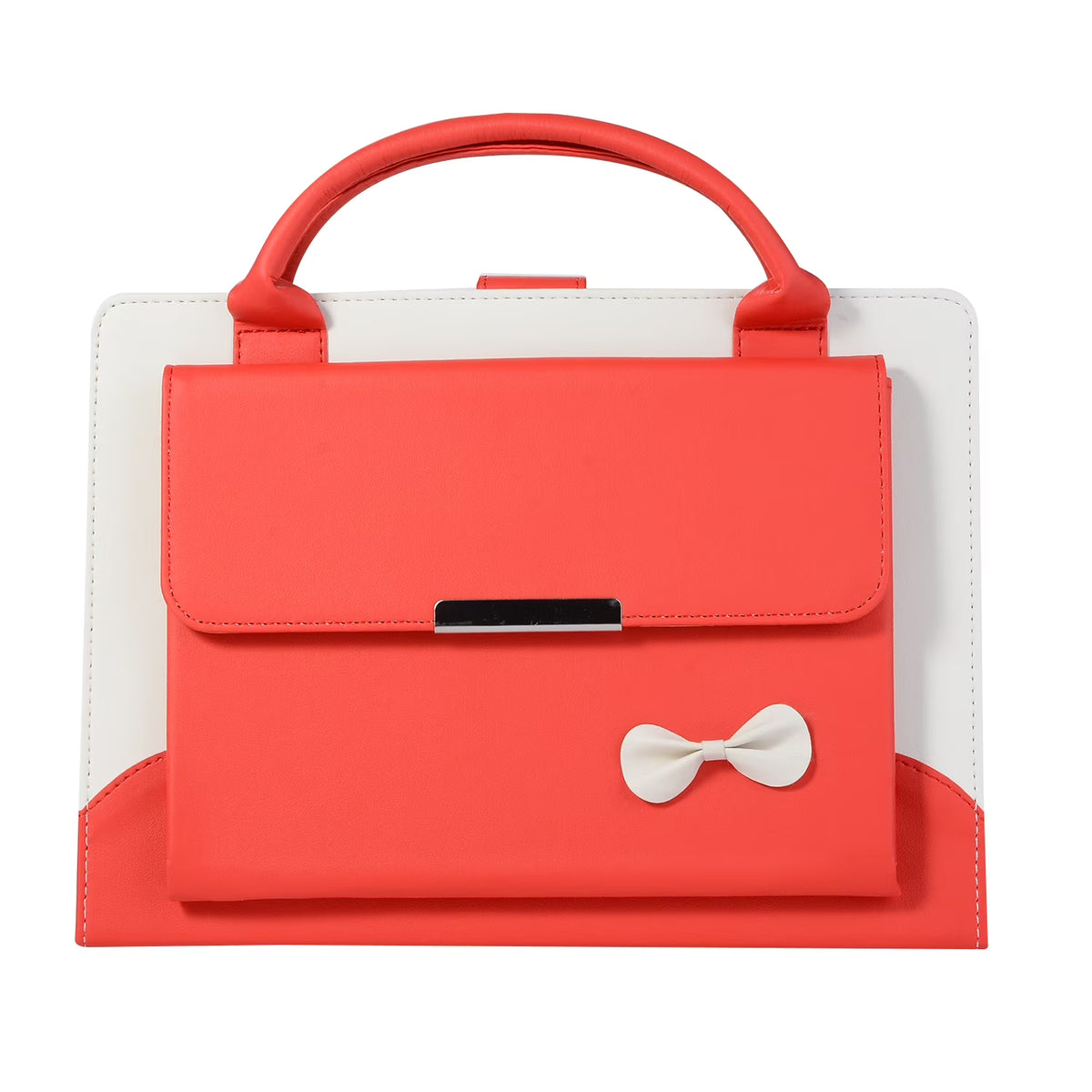Red Slim Leather iPad 10.9 inch Case with Hand Strap Pocket P186