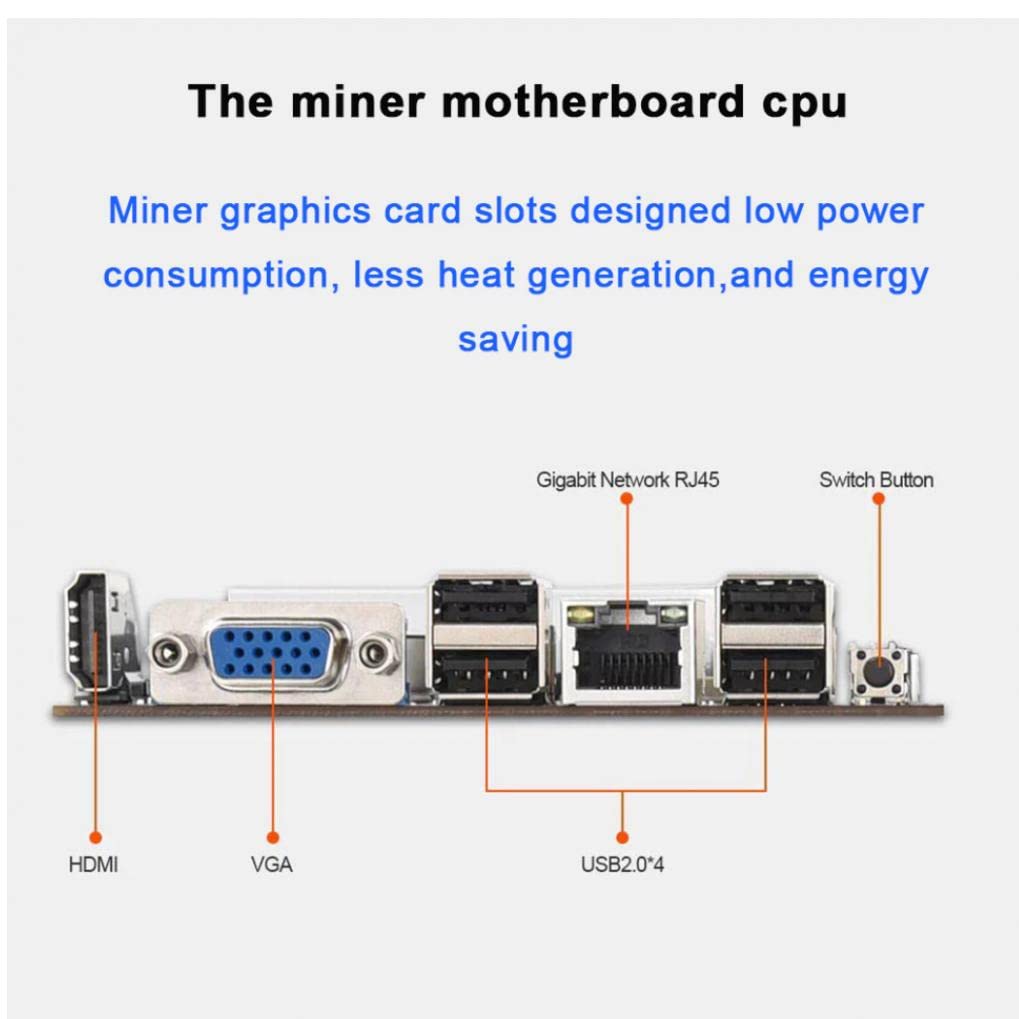 Mining Motherboard with 8 Video Card Slots A4797