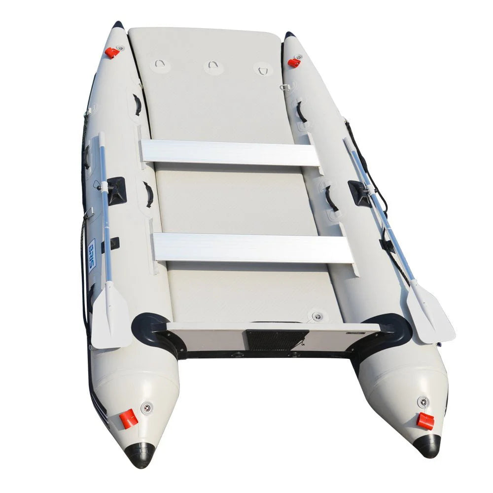 11Ft Inflatable Catamaran Boat Dinghy Gray D244774