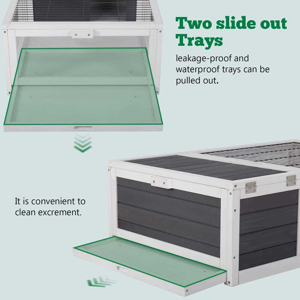 Large Transparent Wooden Tortoise Enclosure M157