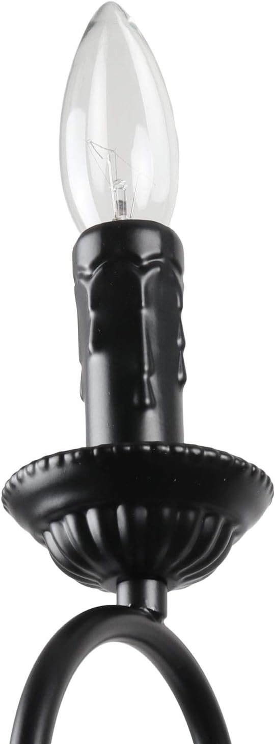 8 Lights Black Rustic Chandelier Ceiling Light Fixture T69218