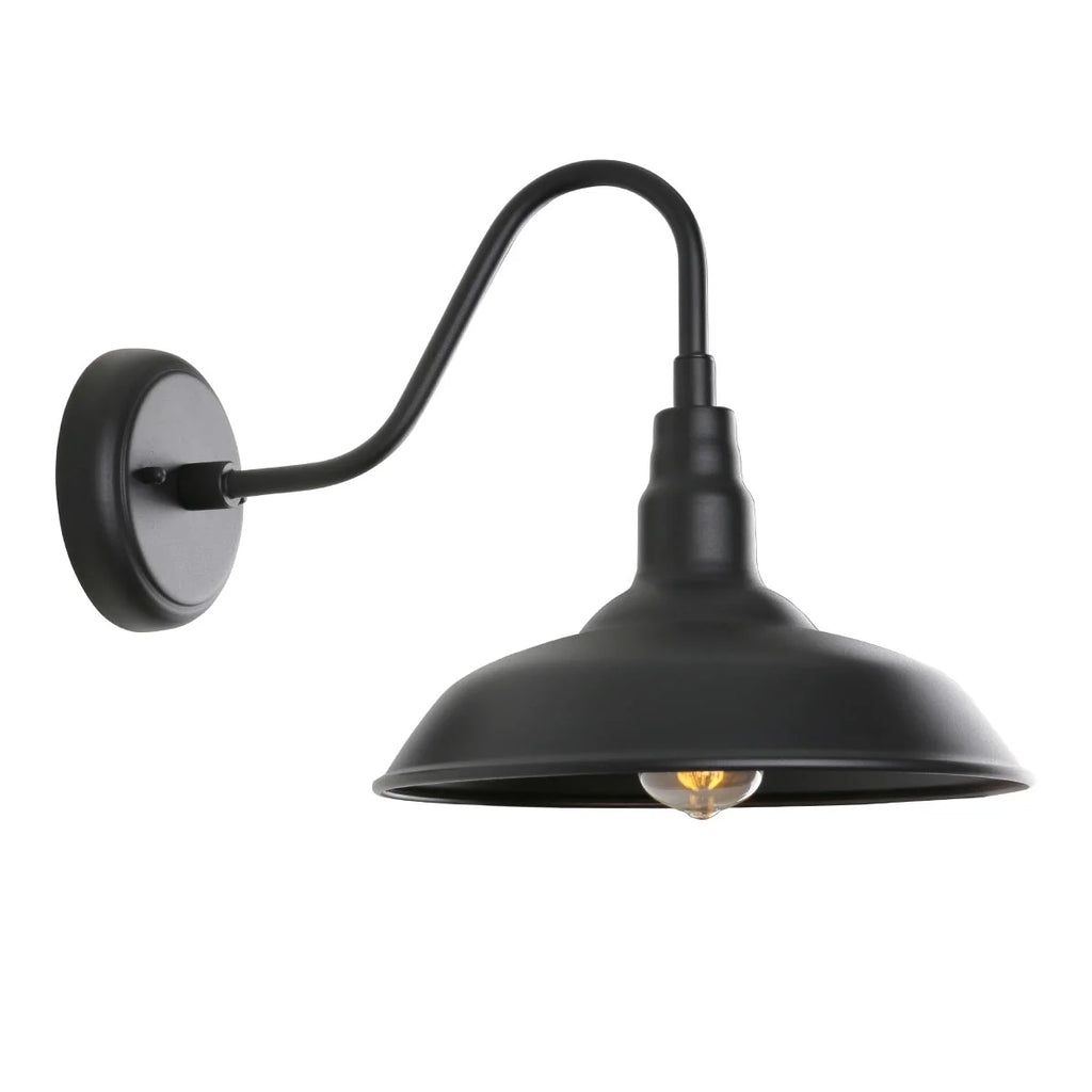 Black Gooseneck Wall Sconce 10 Inch 1 Pack V484047