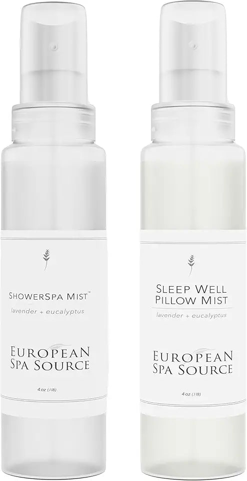 Lavender Eucalyptus Shower Mist & Pillow Mist Sprays Bundle 4 fl oz W5496