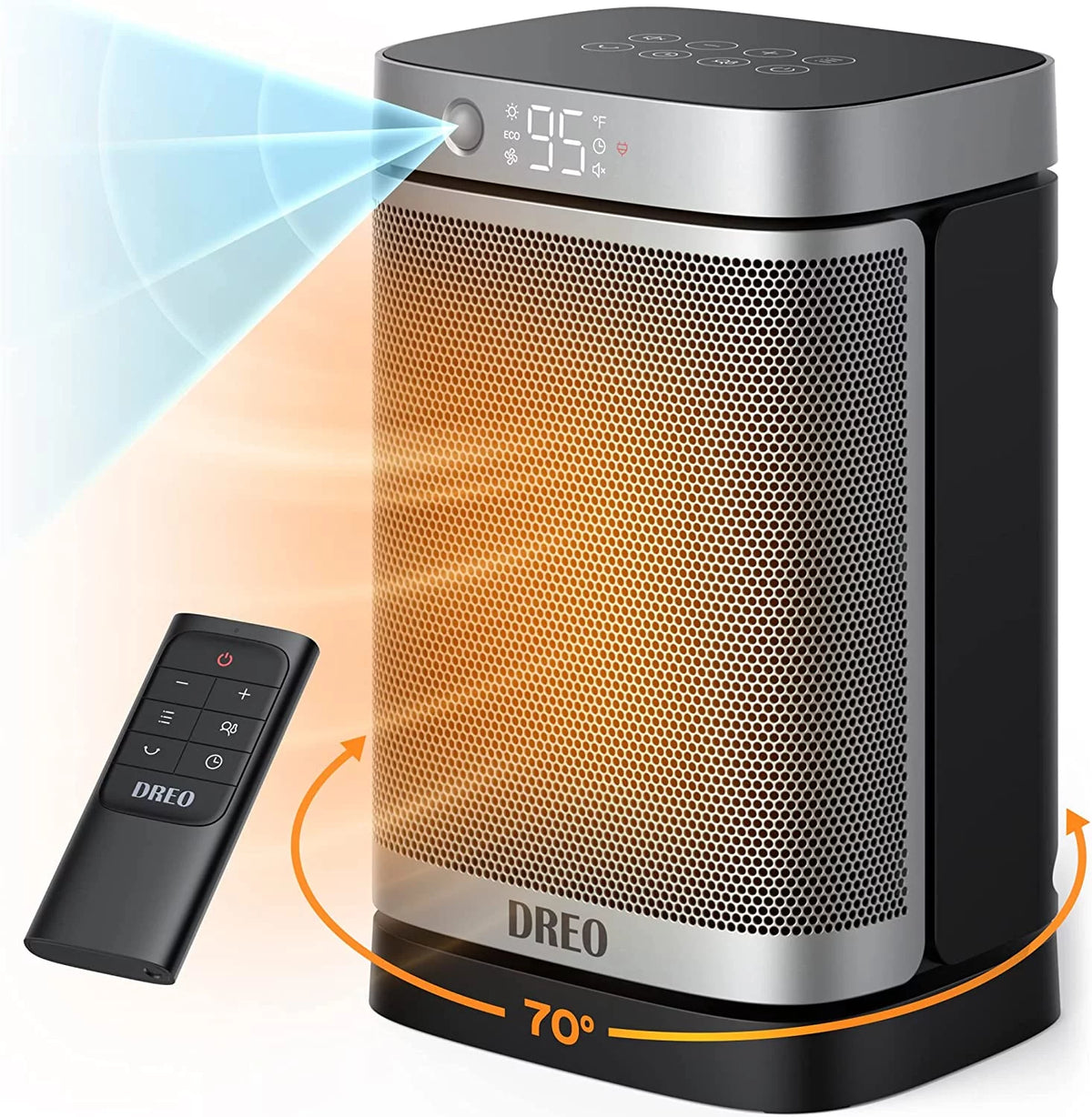 1500W Electric Space Heater with Oscillating U46291