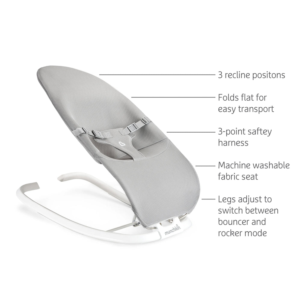 2-in-1 Baby Bouncer & Rocker, Lightweight & Compact R3137