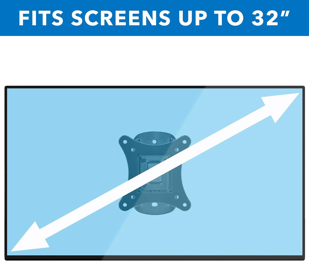 Small TV Monitor Wall Mount, VESA Compatible, 44lb Capacity, Pack of 2 X283