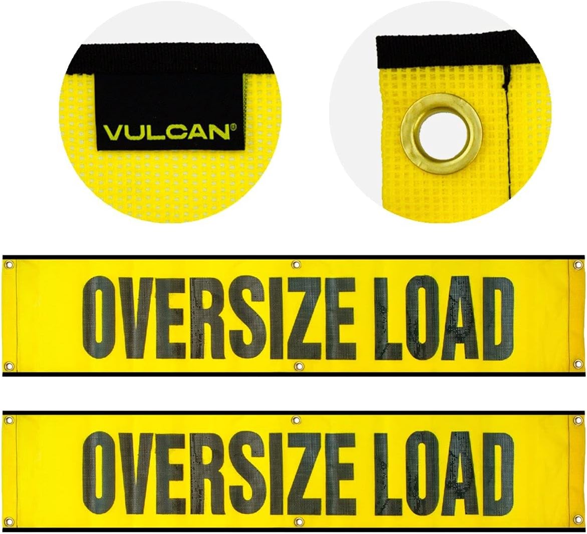 Oversized Load Banner 2 Pack Mesh 12 Inch x 60 Inch X1980