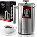 Stainless Steel French Press Coffee Maker 1.75L Pack of 2 X7160