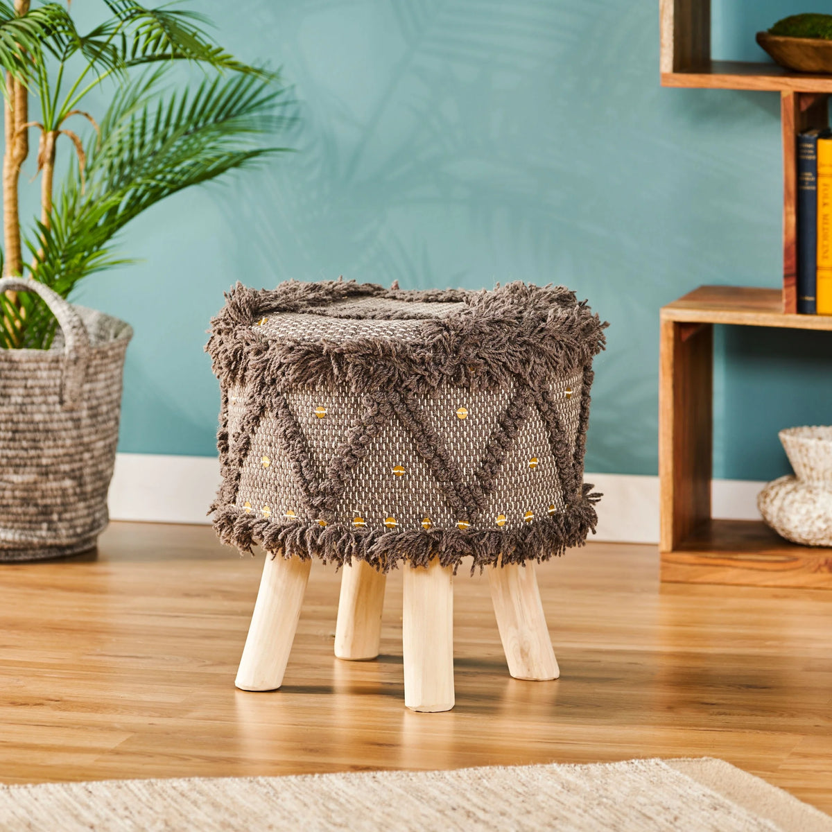 Handcrafted Fabric Stool B2554