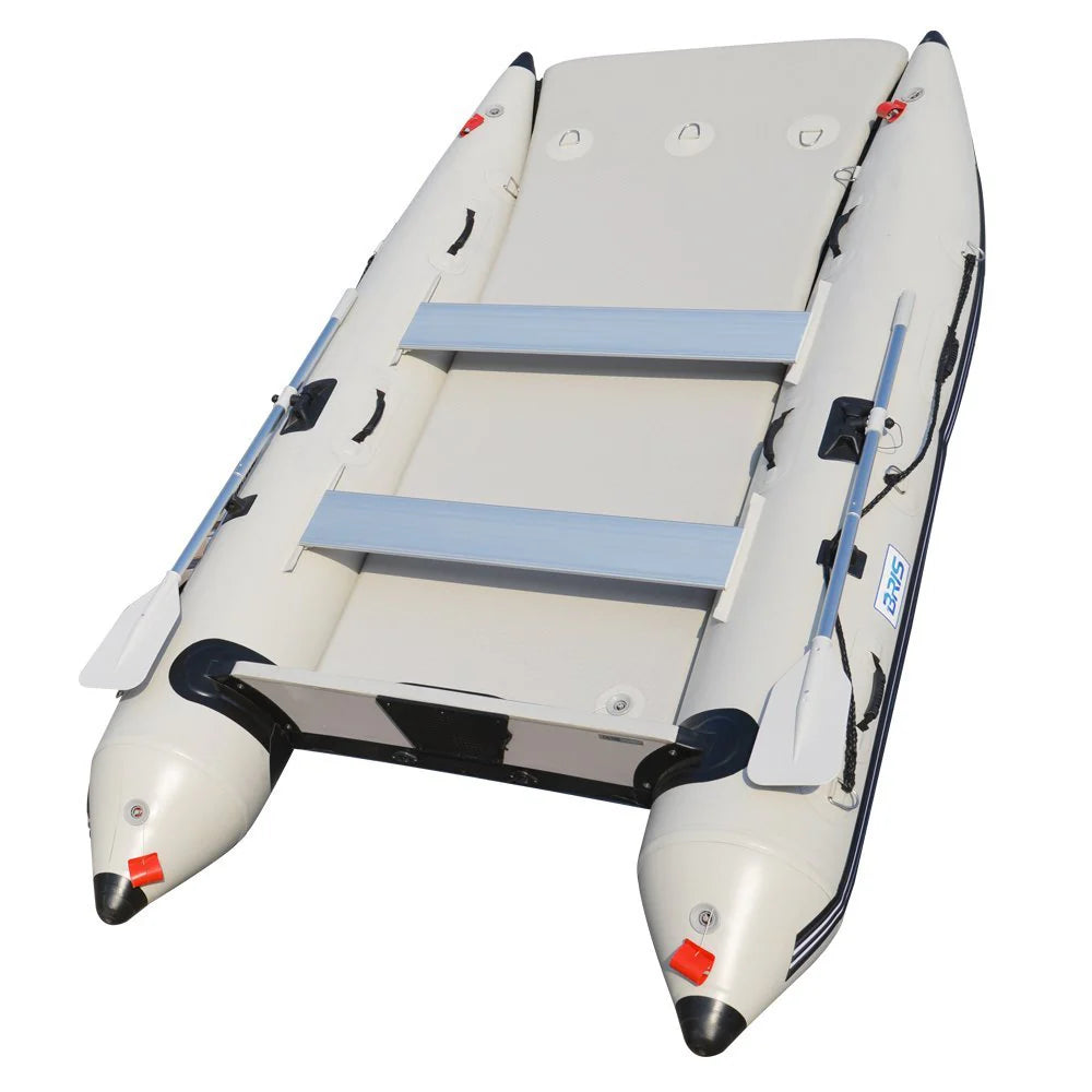 11Ft Inflatable Catamaran Boat Dinghy Gray D244774