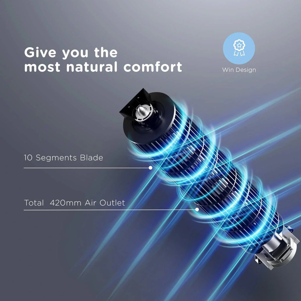 40 Oscillating Tower Fan with Remote, Black P319745