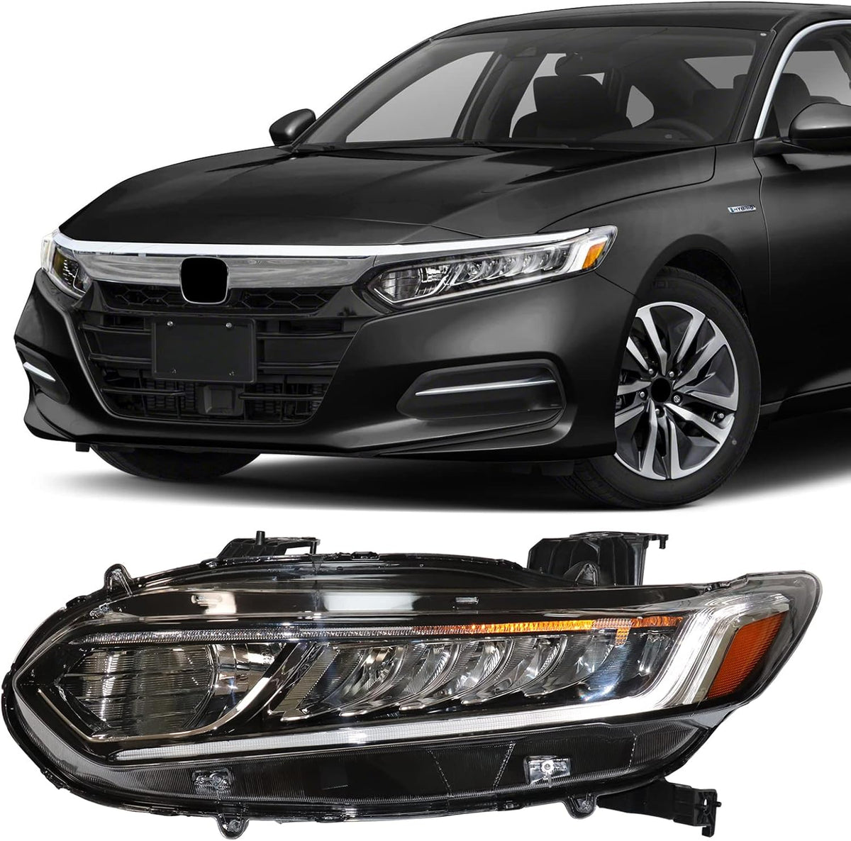 Driver Side Replacement Headlight Assembly for 2018-2022 Honda Accord O9982