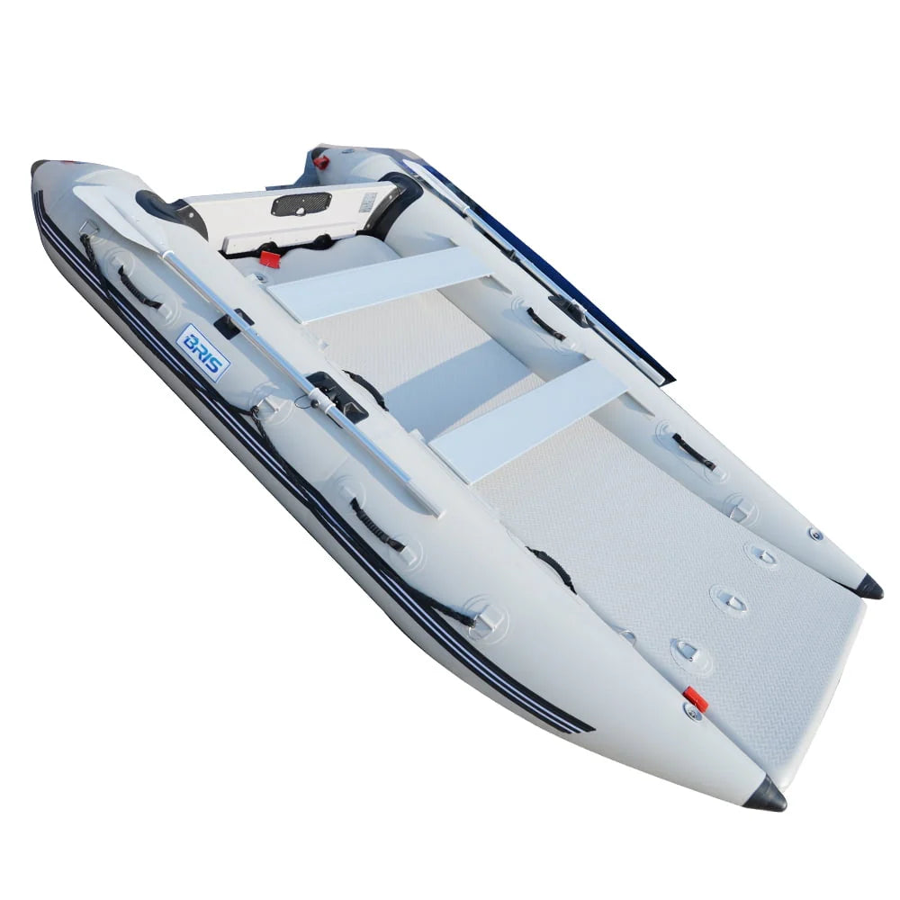 11Ft Inflatable Catamaran Boat Dinghy Gray D244774