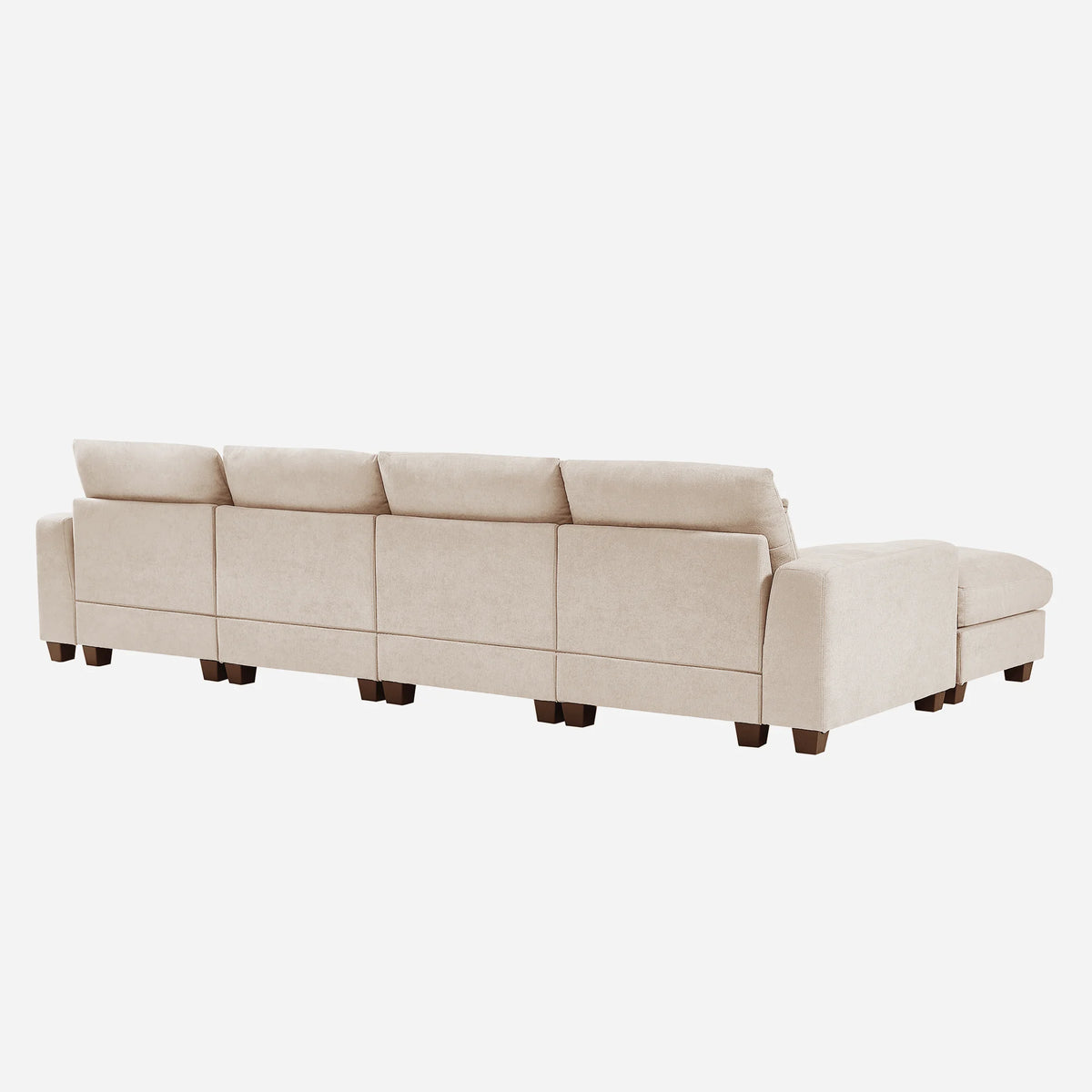 Modern L-Shape Feather Filled Sectional Sofa with Reversible Chaise G36843