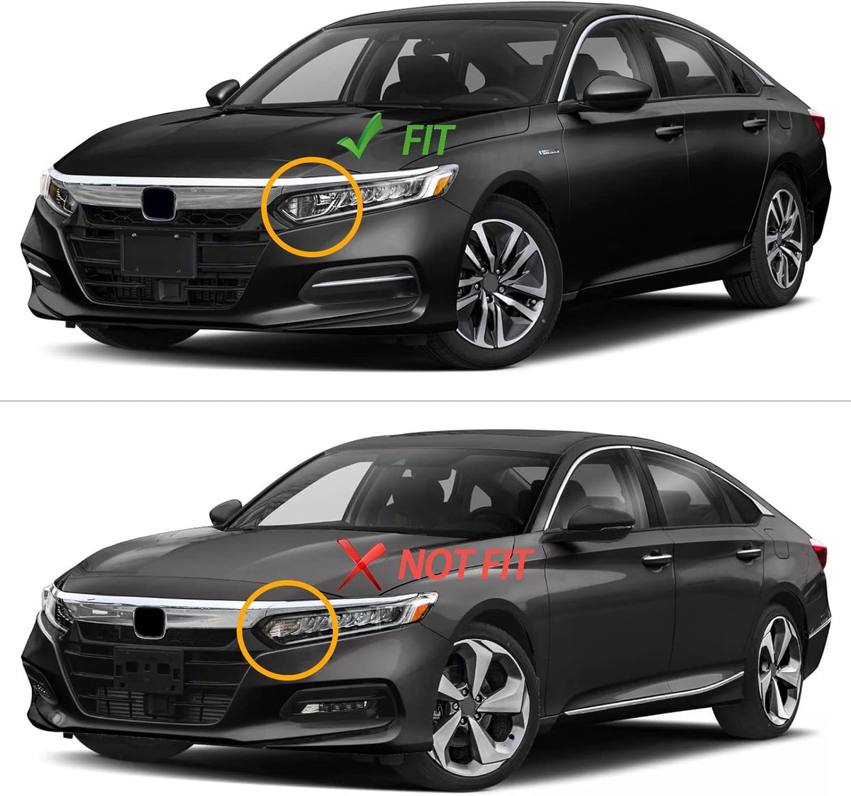 Driver Side Replacement Headlight Assembly for 2018-2022 Honda Accord O9982
