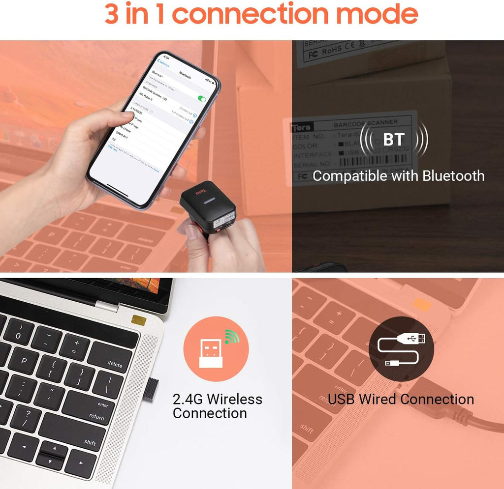 Wireless Bluetooth Barcode Scanner R643715
