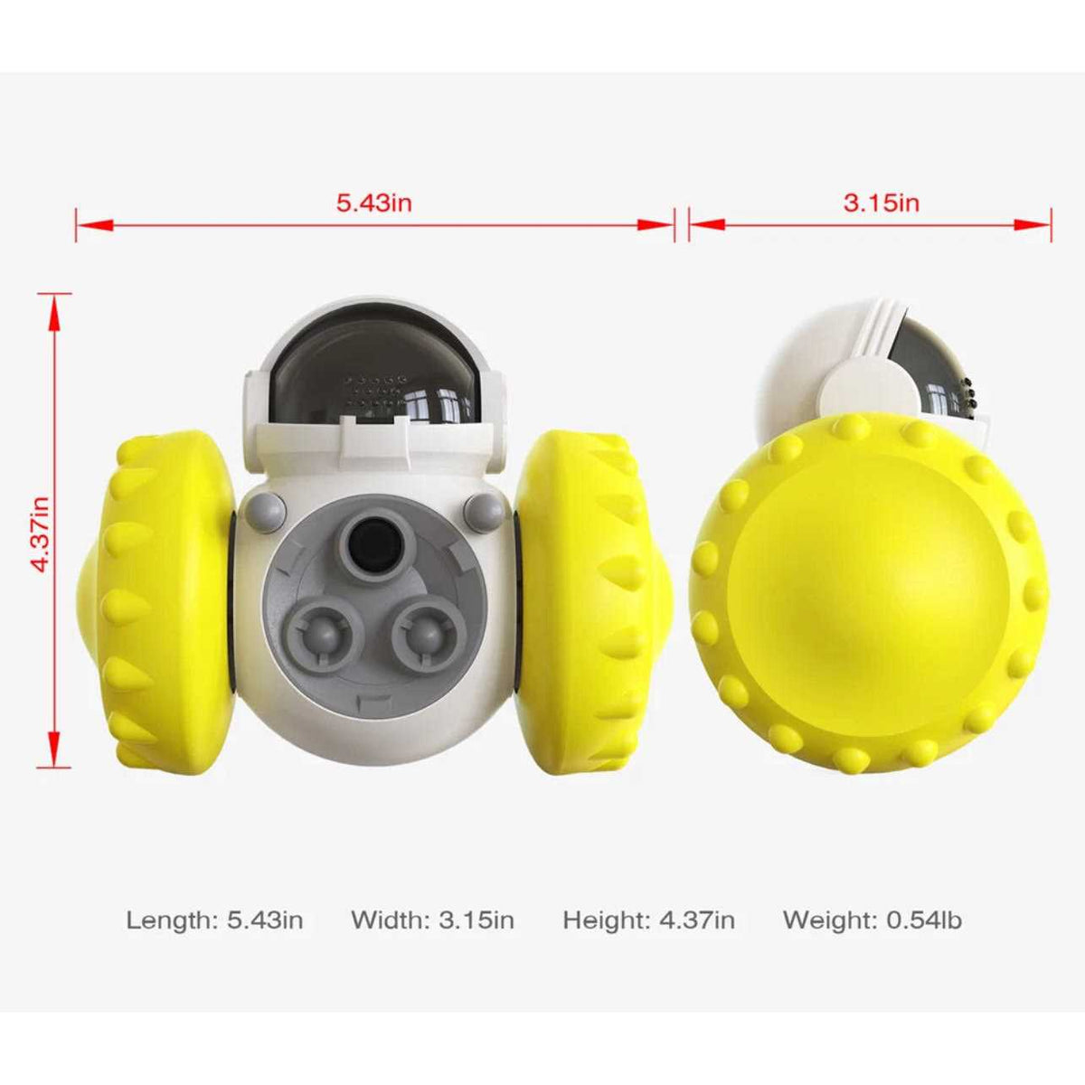 Robot Shaped Treat Dispenser Push Toy H216551
