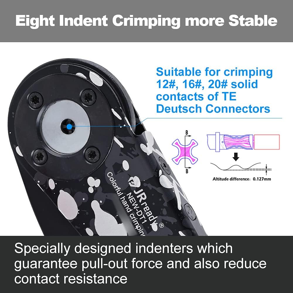 DT1 Crimping Tool KIT for Deutsch series connector solid contacts 12 to 22 awg F4556