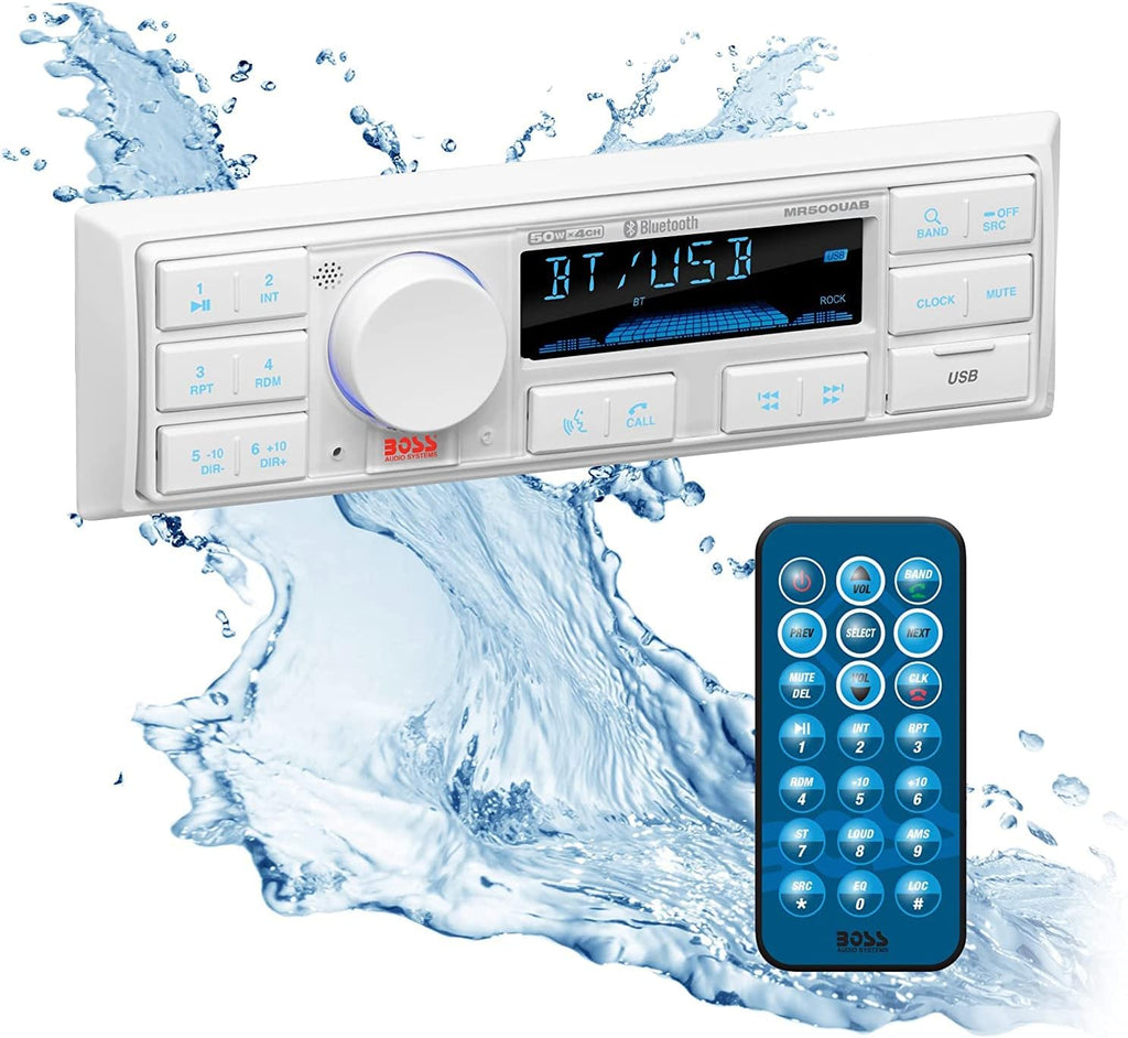 Marine Stereo & Four Speakers Boat Audio Bundle with Bluetooth R1948