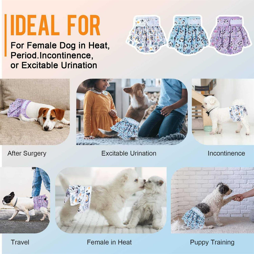 Washable Female Dog Diapers 3 Pack Reusable C165120