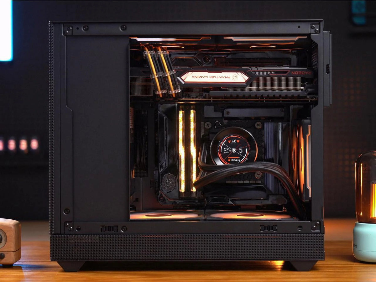 Black Micro ATX Mid Tower Computer Case with 120mm Fan R5959
