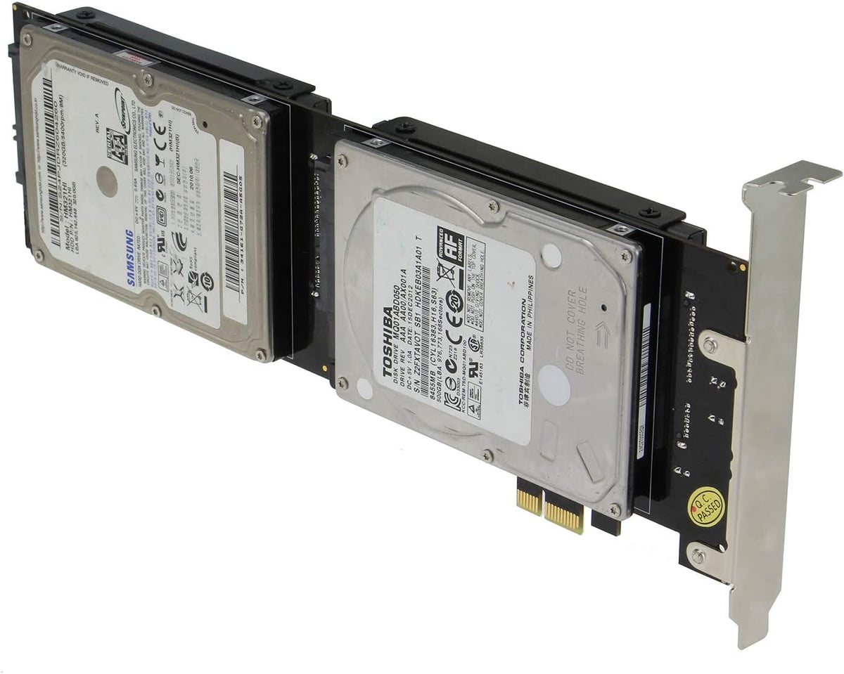 PCI Express Quad 2.5 Inch SATA SSD Controller Card F5968