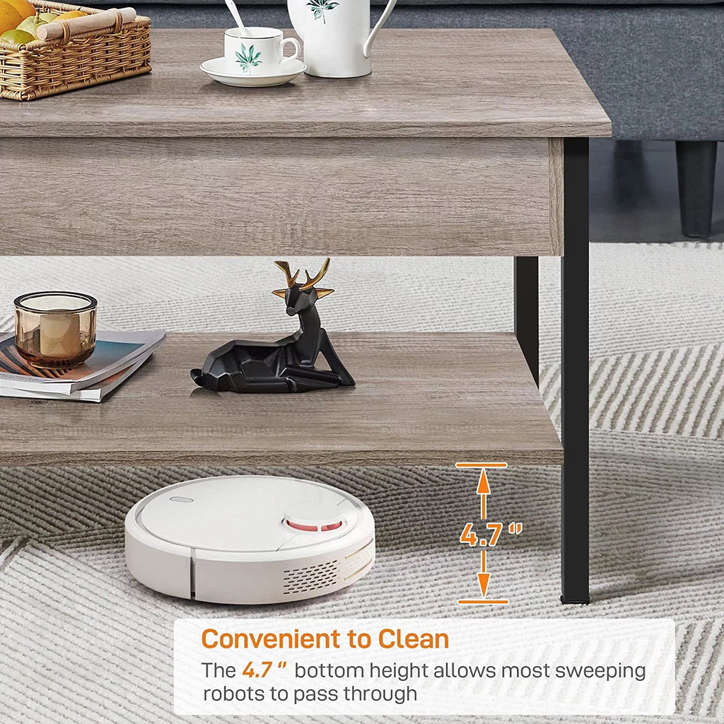41 in Lift Top Coffee Table with Hidden Storage Compartment M66652