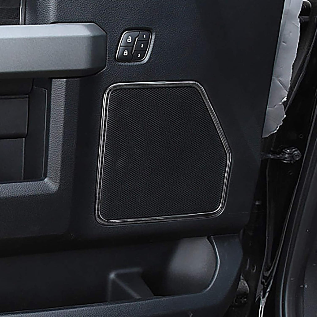 Carbon Fiber Door Loudspeaker Frame Trim Cover 4PCS L17728