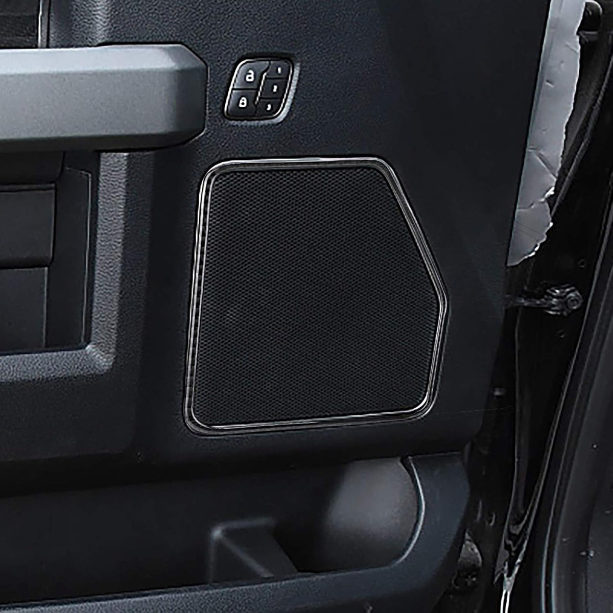 Carbon Fiber Door Loudspeaker Frame Trim Cover 4PCS L17728