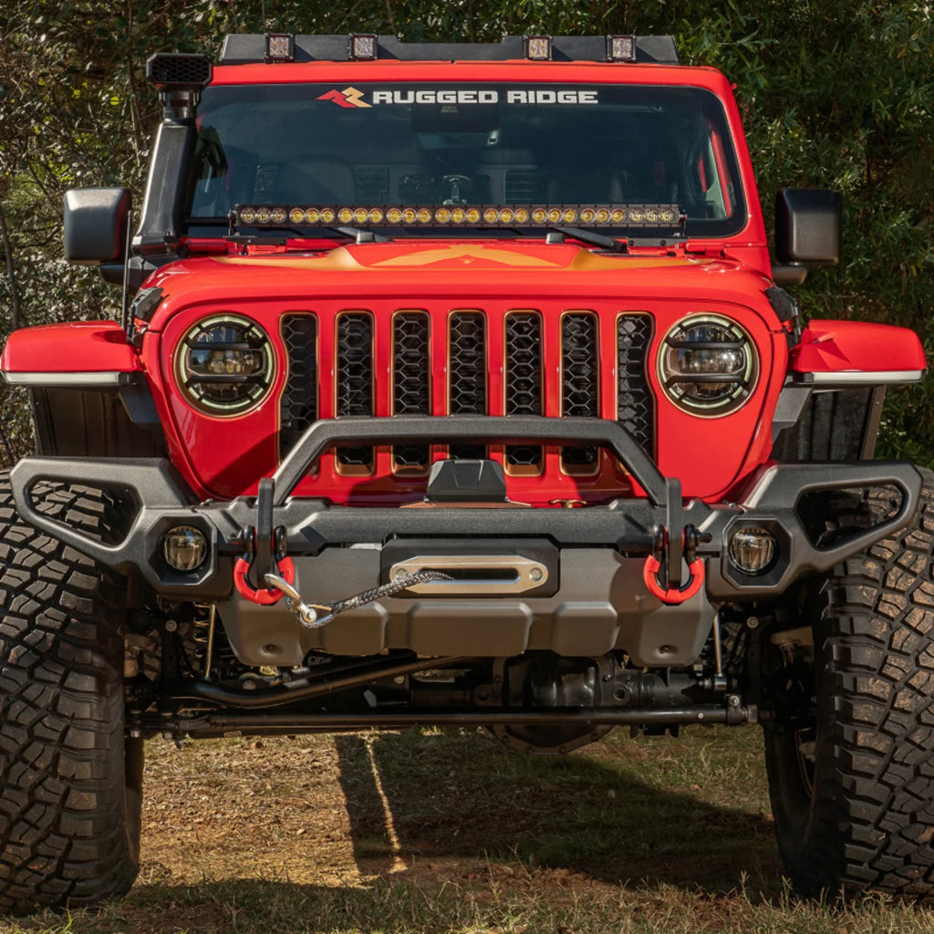 Venator Front Bumper with Overrider and Winch Tray Q39841