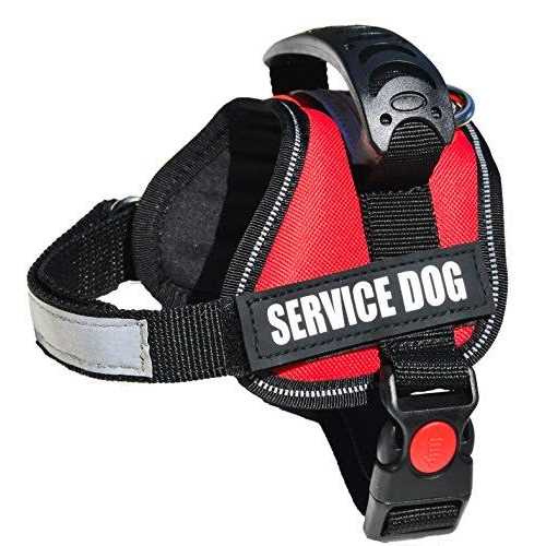 Service Dog Vest Harness Reflective Polyester Nylon P4079