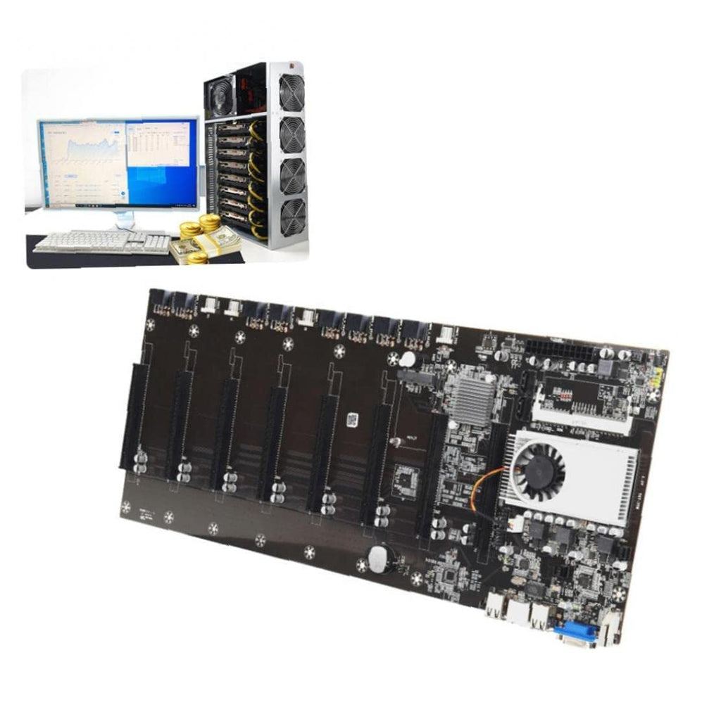 Mining Motherboard with 8 Video Card Slots A4797