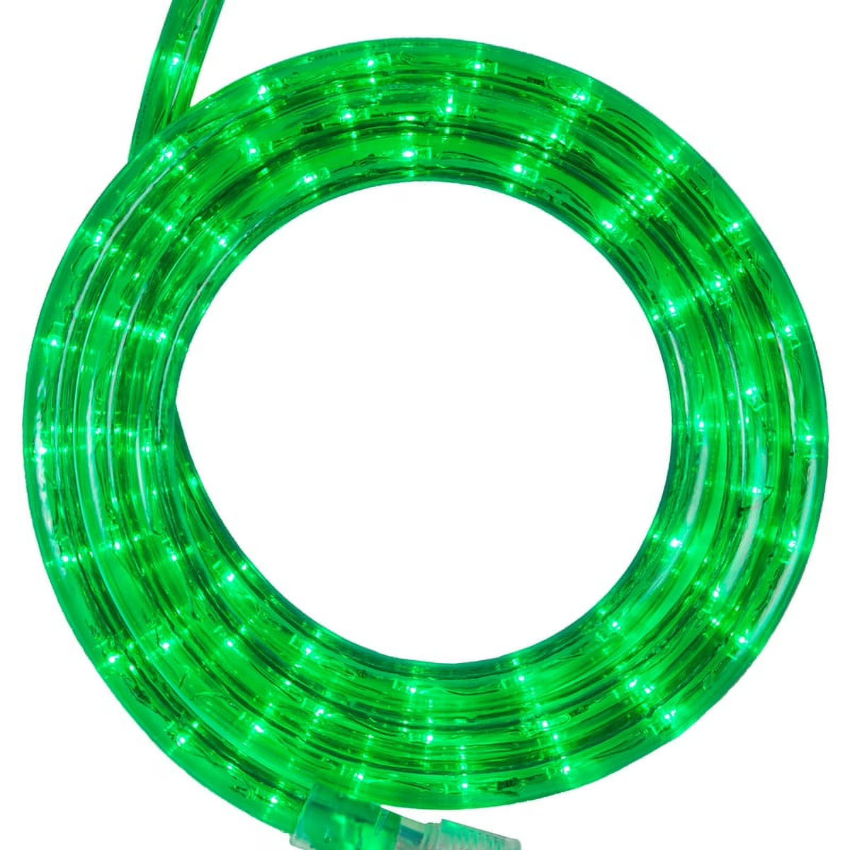 LED Green Rope Light Kit, 216 Lights, Connectable, Mounting Clips Included E770080