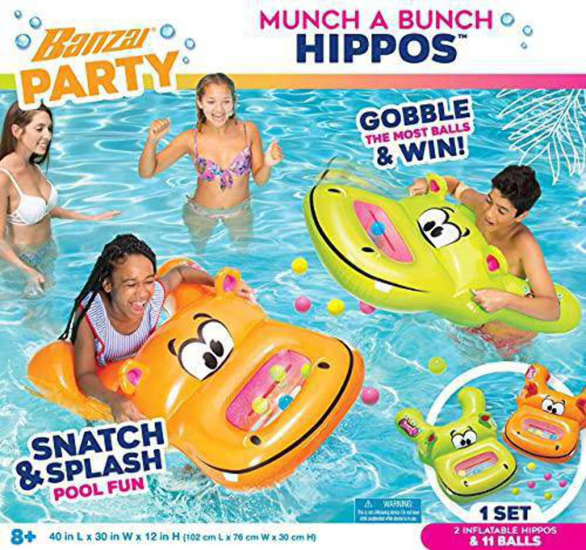 Hippos Pool Toy & Floatie Game Z644603