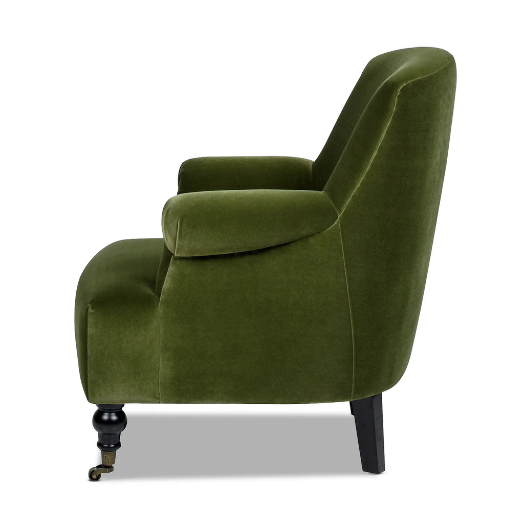 Olive Green Performance Velvet Accent Armchair M5126