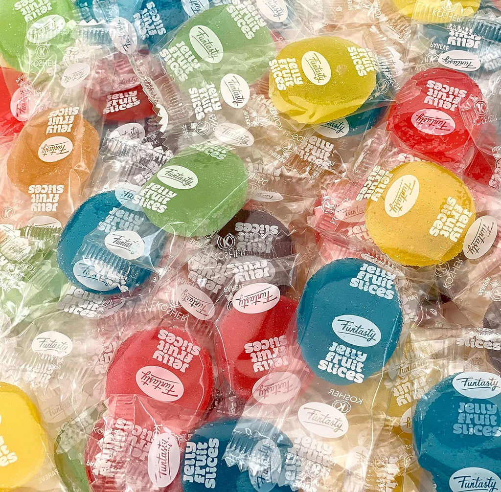 Assorted Fruit Jelly Patties Candy, 5 Pound Box (About 200 Count) Z899