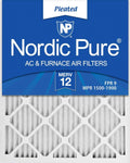 14x25x1 MERV 12 Pleated AC Furnace Air Filters 12 Pack U42585