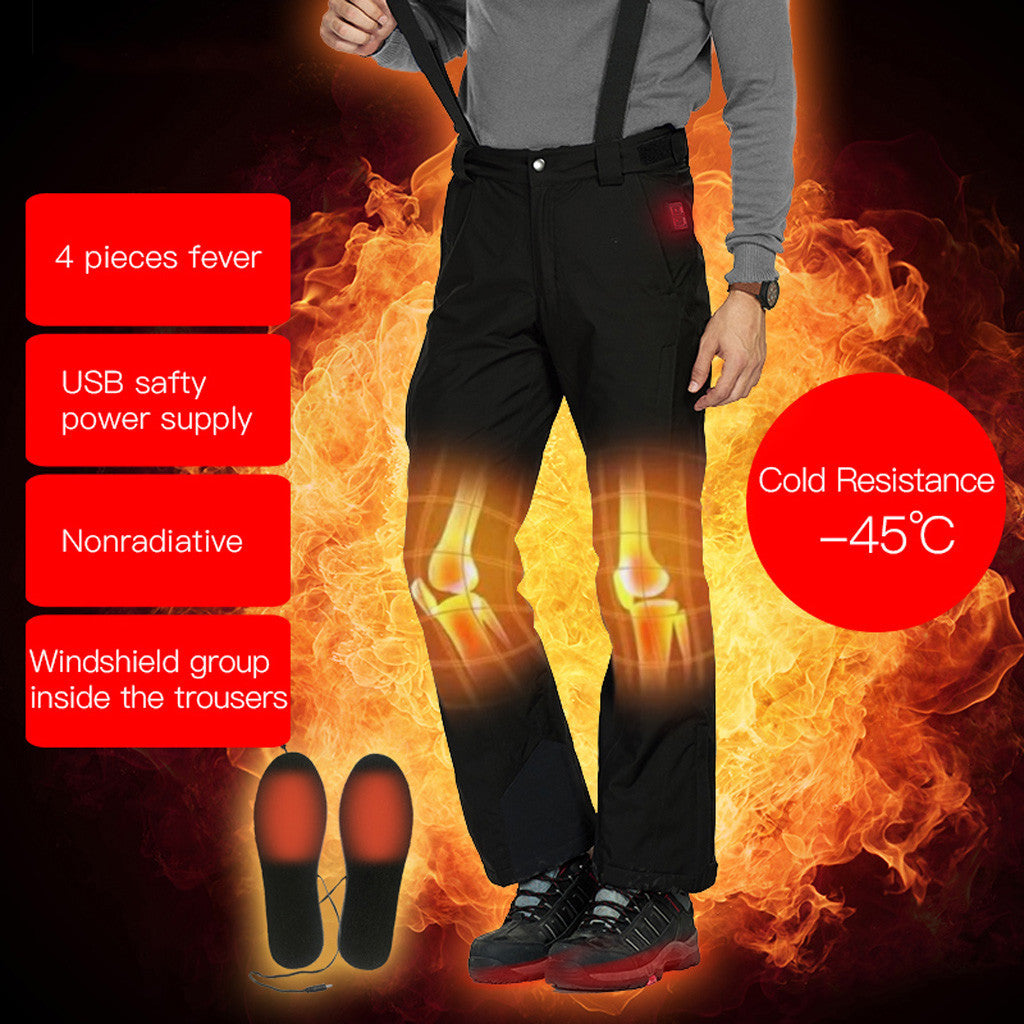USB Smart Heating Waterproof Ski Pants G293927
