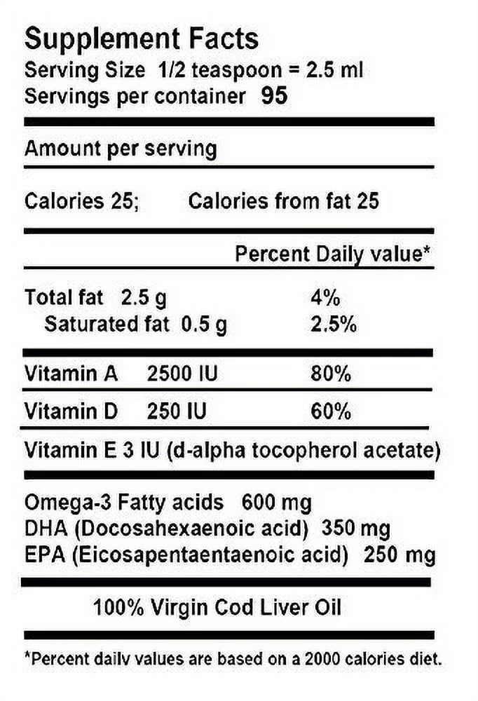 Virgin Cod Liver Oil Lemon Peppermint Q485