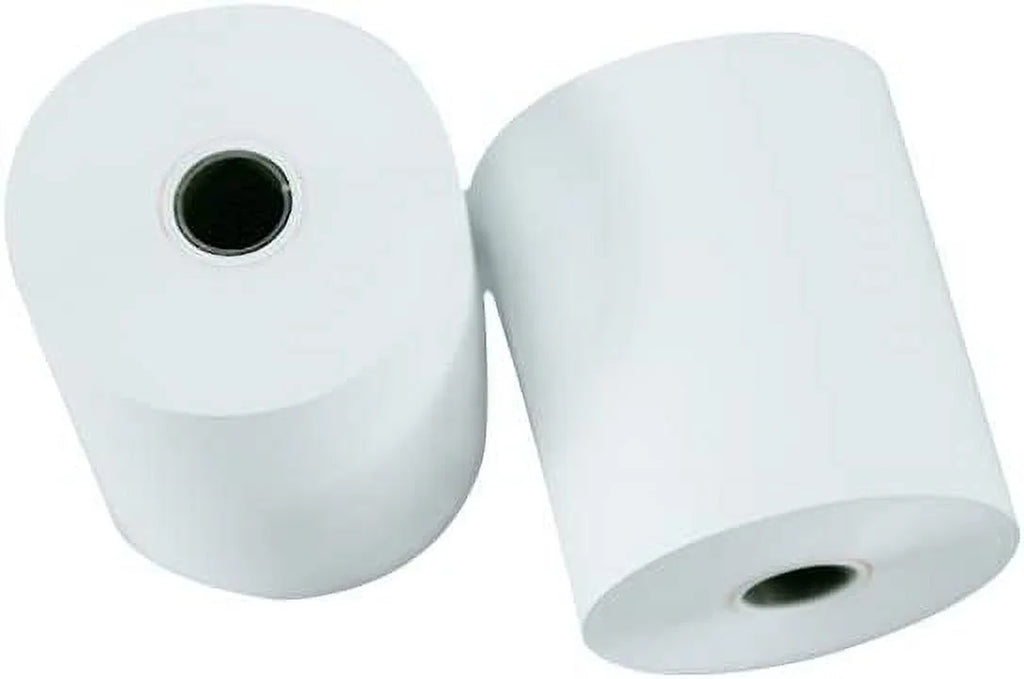 Kitchen Printer Paper 50 Rolls 3" x 165' 1 Ply Bond Non-Thermal Receipt Paper T492064