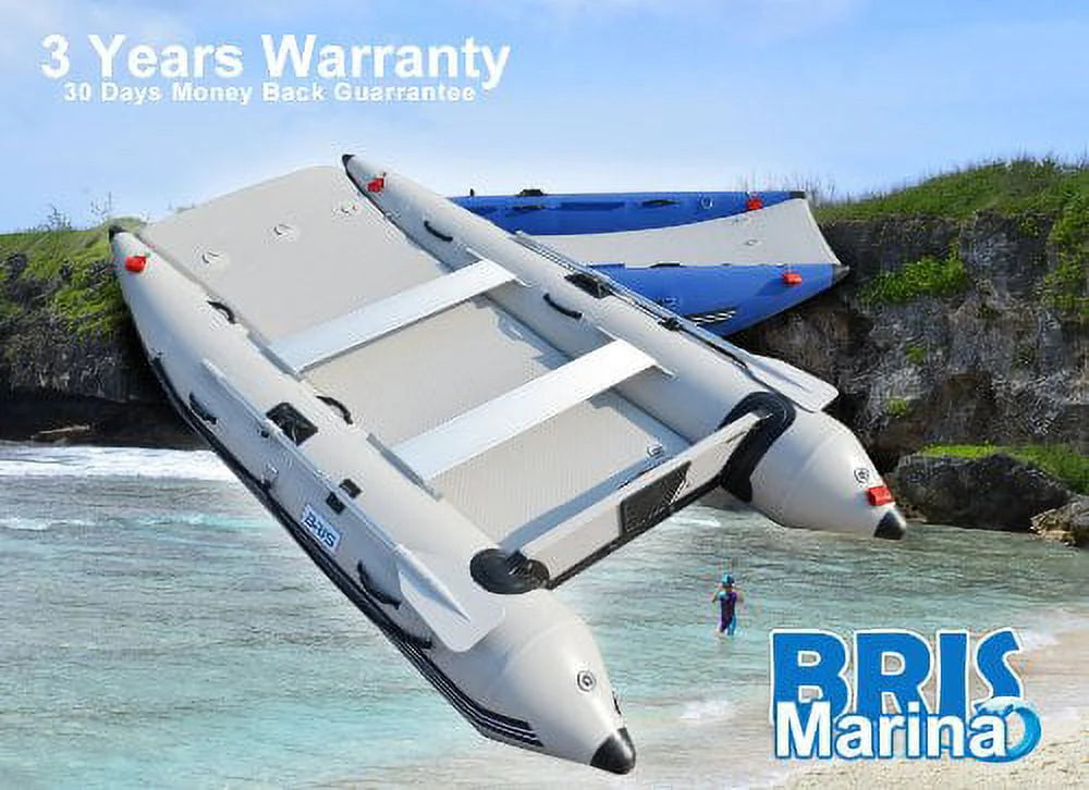 11Ft Inflatable Catamaran Boat Dinghy Gray D244774