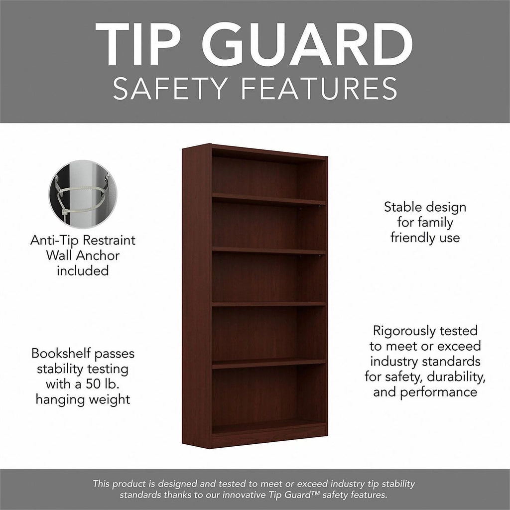 5 Shelf Bookcase Set of 2 T4028