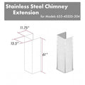 Stainless Steel Extended Chimney and Crown D409017